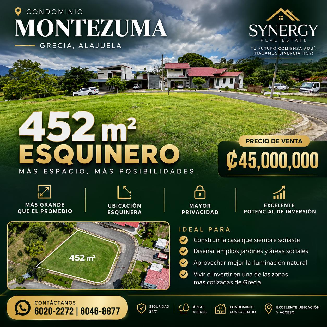 Terreno en Condominio Montezuma