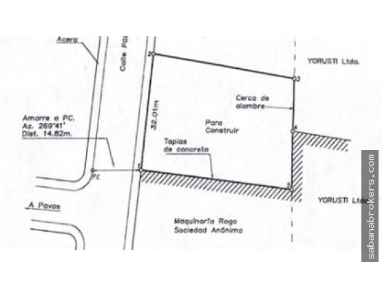Terreno en Pavas