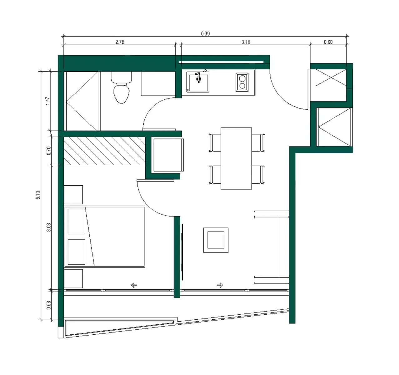 Apartamento en Pavas