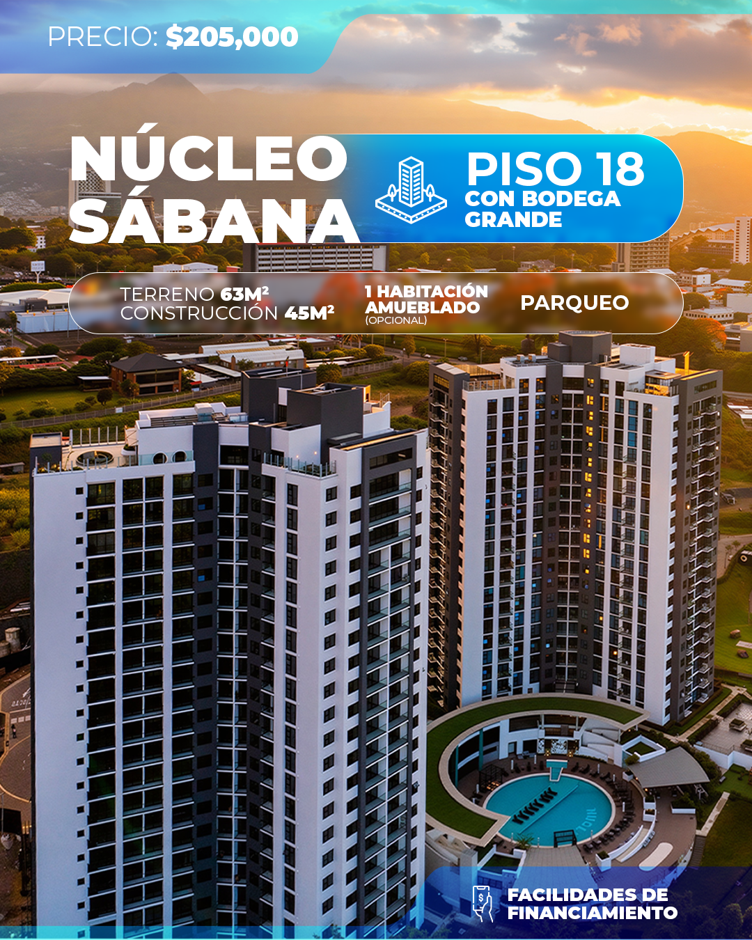 Apartamento en Núcleo Sabana